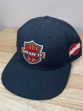 Vintage John Boy Billy Big Show Race Team Hat Cap NASCAR Racing Leather Strap